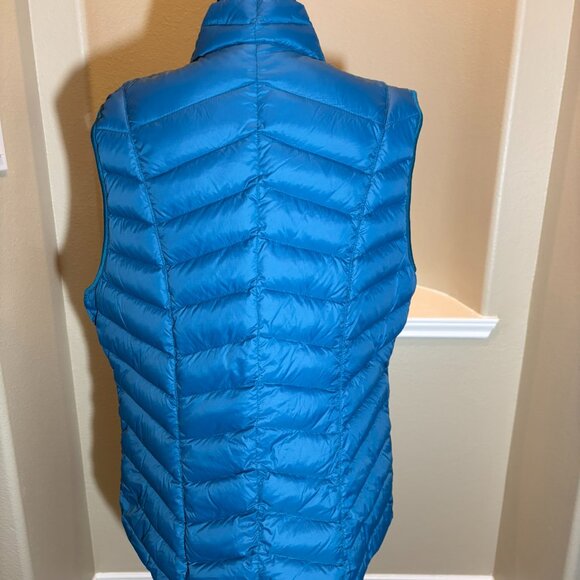 Westbound Sleeveless Puffer Vest Blue Green Zipper - Picture 5 of 6